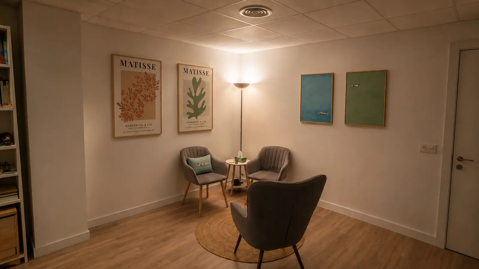 Espacio tranquilo de psicoterapia en Zaragoza