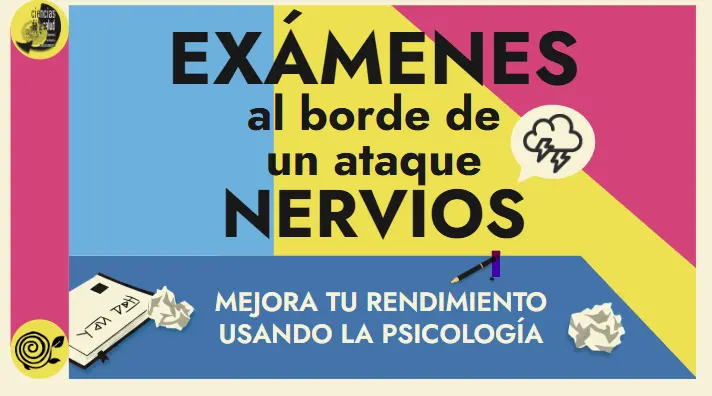 Cartel de la iniciativa Exámenes al borde de un ataque de nervios desarrollada con UNIZAR
